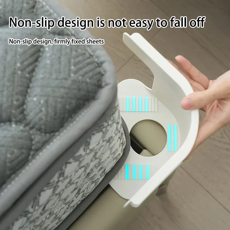 4Pcs Sheet Fixing Clip Invisible Anti-slip Mattress Four Corner Sheet Fixing Plate Bed Cover Fixing Fixer Sheet Safety Clamp